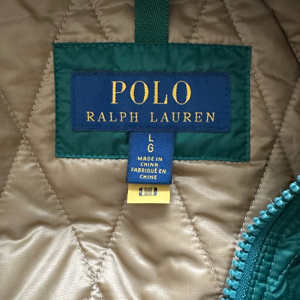 Polo Ralph Lauren Oversize Water-Repellent Pullover Quilted Jacket RRL Style -L - Picture 7 of 7